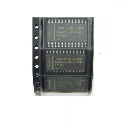 2PCS MAXIM MAX7219CWG MAX7219 SOP-24 LED Display Driver IC 8DIG  • $0.99