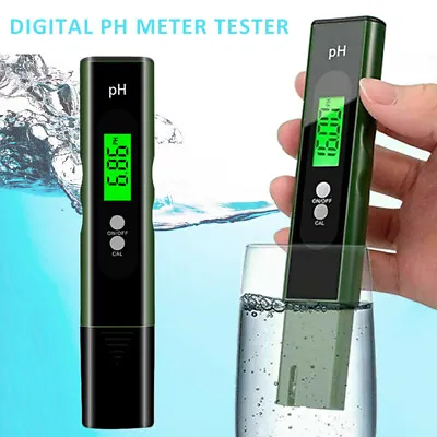 £9.44 • Buy PH Meter LCD Digital Electric Tester Pen Water Hydroponics Test Kit Aquarium
