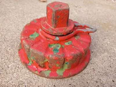 $34.50 • Buy ---Old Cast Metal Fire Hydrant Cover #1 - 4 Inch Dia Threaded Area