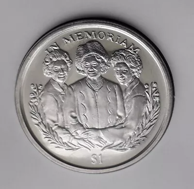 2002 Sierra Leone $1 QUEEN MOTHER (with Elizabeth & Margaret) In Memoriam Coin • £4