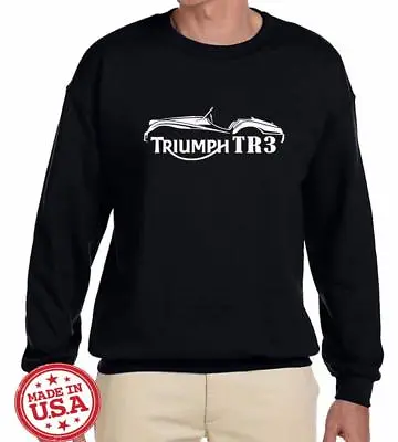 Triumph TR3 Sports Car Outline Design Sweatshirt NEW • $27
