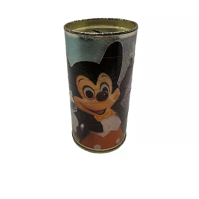 Walt Disney World 1987 Tin Money Bank Coins Mickey Mouse Epcot England • $10