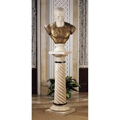 Design Toscano Bottochino Spiraled Solid Marble Column • $826.50