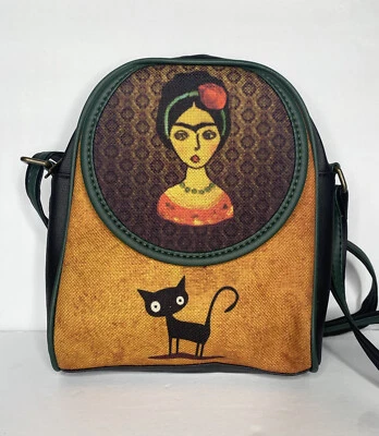 $39.99 • Buy Frida Kahlo Handmade Women’s Vegan Leather Crossbody Bag