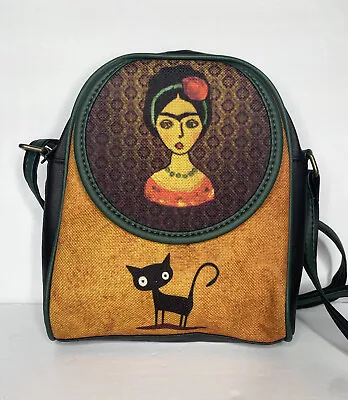 Frida Kahlo Handmade Women’s Vegan Leather Crossbody Bag • $17.99