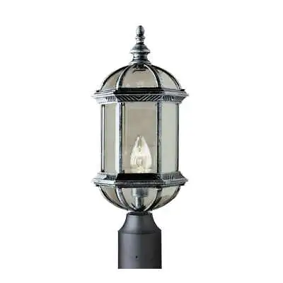 £65.48 • Buy Trans Globe Botanica 19 3/4' Outdoor Post Top Lantern In Black - 4186 BK