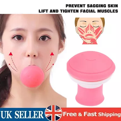 2x Silicone V Face Facial Lifter Face Exerciser Jaw Exerciser For Muscle Trainer • £6.98