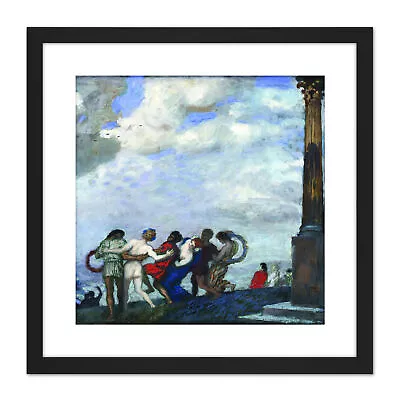 Von Stuck The Dance Painting Square Framed Wall Art 9X9 In • £18.99