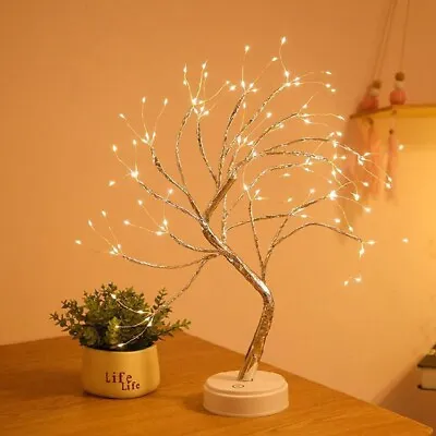 Fairy Light Spirit Tree LED Tree Sparkly Copper Wire Garland Lamp Light Holiday • £13.37