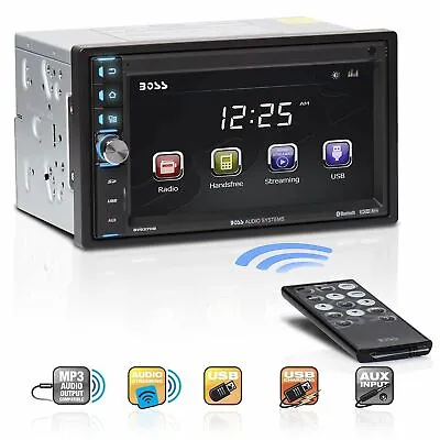 Boss Double-DIN 6.5  Touchscreen Monitor Bluetooth Car MP3 Player Stereo BV9370B • $69