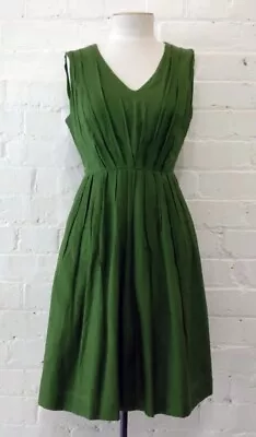 Gorman Green Cotton Silk Dress • $40