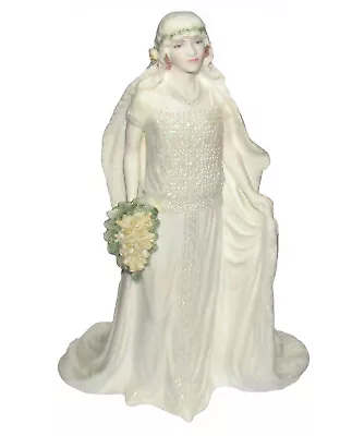 COALPORT Figurine Royal  Bride ' Queen Elizabeth Queen Mother ' LE + Cert • £135