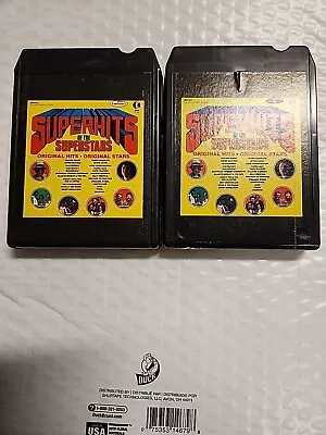 2 K-Tel Super Hits Of The Superstars 2458-1(2458-2)8 Track Tape As Advertised TV • $9.99