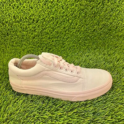 Vans Old Skool Premium Mens Size 9 Beige Pink Athletic Shoes Sneakers 721277 • $39.99