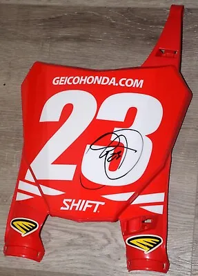 CHASE SEXTON #23 *Signed Geico HONDA SHIFT Front Number PLATE SX MX - PSA COA • $269