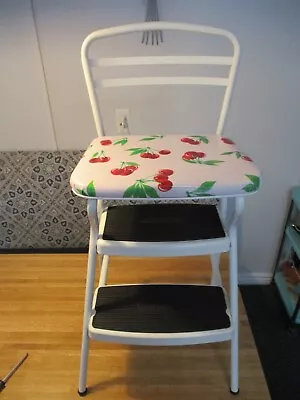 Cosco Kitchen Step Stool- Reupholstered • $45