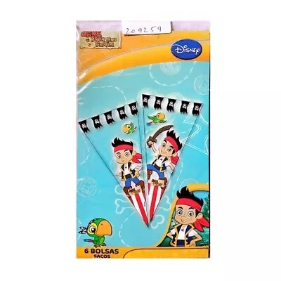 Jake And The Never Land Pirates Party Bags (Pack Of 6) SG34871 • £6.59