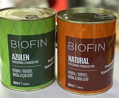 Biofin Professional Liposoluble Warm Wax 800 Ml Extra Large Tub!!!! • £5.99