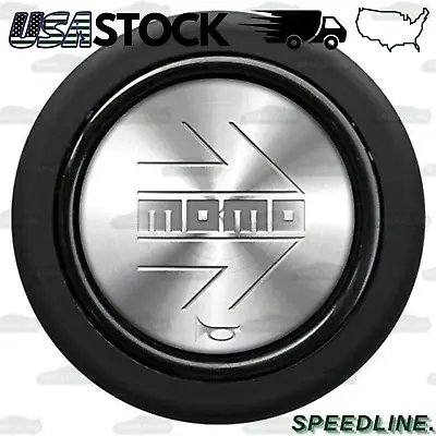 MOMO Silver Polish Steering Wheel Horn Button Sport Competition Tuning 59mm • $19.99