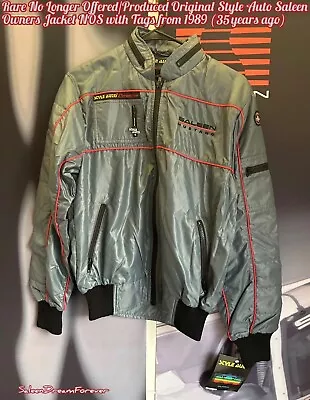 RARE SALEEN OWNERS JACKET NOS FRM 1989 NOS With Tags MUSTANG GT FORD 5.0 SSC SC • $495