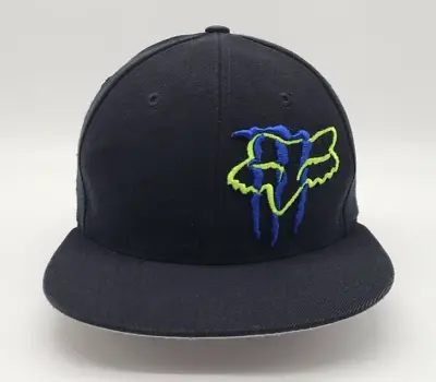 Monster Energy Fox Racing Black Snapback Hat Cap Foremost By New Era Vintage • $19.95