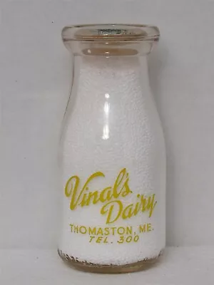 TRPHP Milk Bottle Vinal Vinal's Dairy Farm Thomaston ME KNOX COUNTY Ph 300 1958 • $19.99