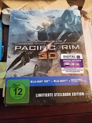 PACIFIC RIM STEELBOOK [NEW/OOP/Blu-ray 3D+2D+Digital UV] Germany • $89.30