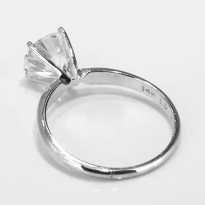 5 2/3 Carat Natural Round Cut Lab Created Diamond Engagement Ring F/VS2 18K • $4646