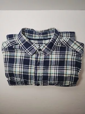 Mossimo Supply Co Men's M Long Sleeve Button Down Shirt Plaid Blue • $10