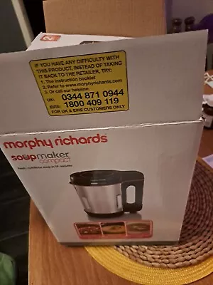 £20 • Buy Morphy Richards Model 501021 Soup Maker Stainless Steel + Manual