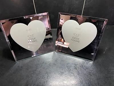 £9.90 • Buy Pair Next Heart Picture Frames 6  X 6  Buy Two For £9.90 Liquidation Price