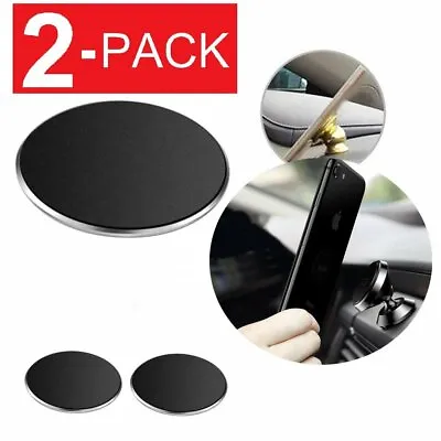 2-Pack Metal Plate Adhesive Sticker Replace For Magnetic Car Mount Phone Holder • $2.59