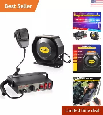 Clear And Loud Vehicle PA System With 200W Power Output - Emergency Solutions • $122.99