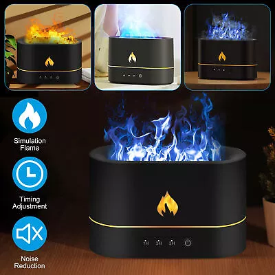  Home Office Decor USB Air Humidifier Essential Oil Aroma Diffuser 3D Flame Mist • $21.99