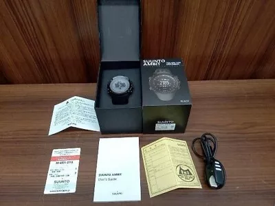 SUUNTO AMBIT BLACK SS018374000 Men's Used Watch Digital Excellent With Box • $324