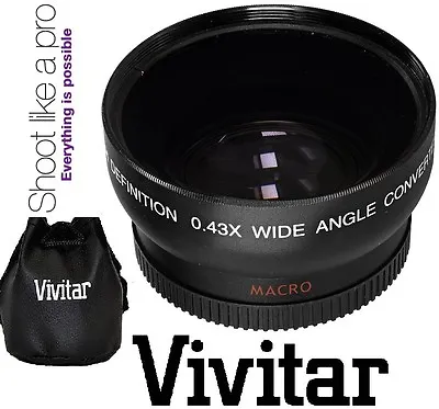 HD WIDE ANGLE WITH MACRO LENS FOR SAMSUNG NX10 (For 20mm Or 30mm Lens) • $16.97