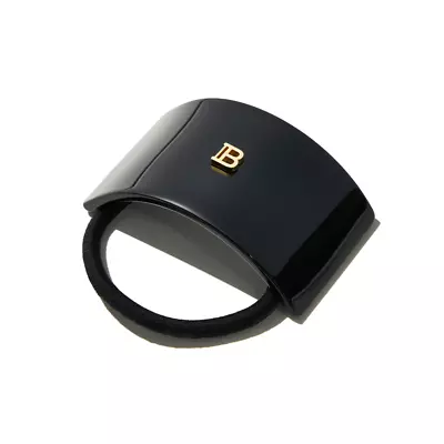 BALMAIN HAIR Elastique Pour Cheveux Acetate Hair Elastic BLACK • $114