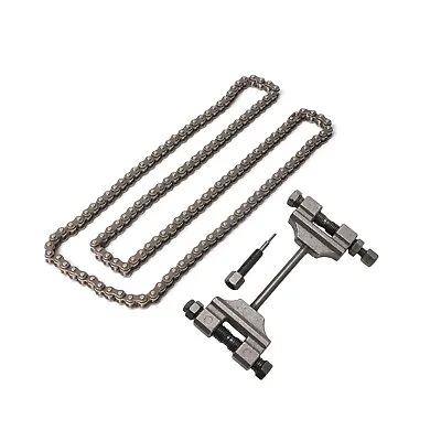 T8F 116 Link Drive Chain W/ Master Link + Chain Breaker For 47cc 49cc Mini Bike • $22.69