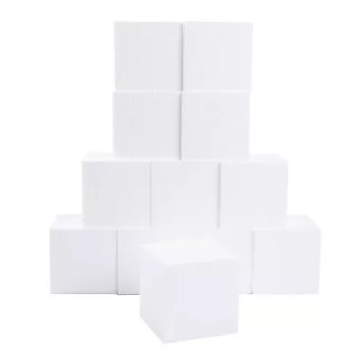 Silverlake Craft Foam Block - 12 Pack Of 4X4X4 Foam Cubes Eps Polystyrene Squ • $43.99