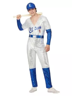 Smiffys Elton John Deluxe Sequin Baseball Costume (Size M) • $116.98