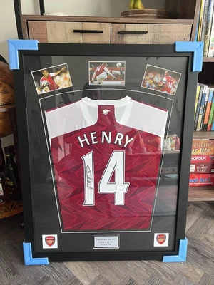 £625 • Buy Framed Thierry Henry Signed Arsenal Football Shirt