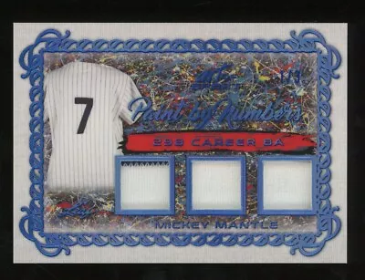 2021 Leaf Art Of Sport Paint By Numbers Mickey Mantle HOF GU Triple Jersey 1/3 • $0.99