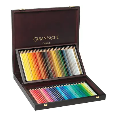 Caran D'Ache Prismalo Colour Pencils 80 Wooden Box Aquarelle Watercolour Artist • £269.80