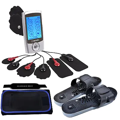 Tens PMS Unit Rechargeable Battery Electrotherapy Muscle Stimulator Combo Set  • $39.99