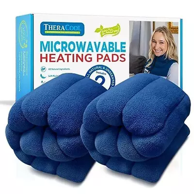 Microwavable Heating Pads Set Of 2 Weighted Moist Microwave Heat Wraps For Ba... • $33.64