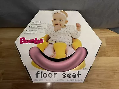 Bumbo Infant Floor Seat Baby Sit Up Chair With Adjustable Harness Cradle Pink • $45