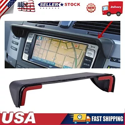 Black Car GPS Navigation Hood Visor Radio Sun Shade Anti-Glare Cover Accessories • $21.42