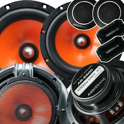 4 X Audiobank 1000W 6.5-Inch 2-Way Car Audio Component Speaker System 6-1/2in • $79.99