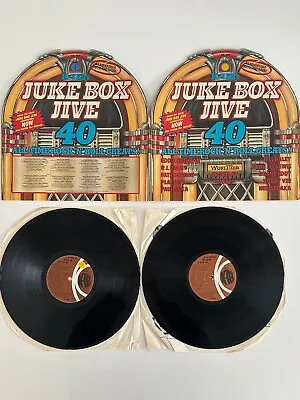 JUKE BOX JIVE - 40 GREAT ROCK 'N ROLL HITS - 1976 Vinyl Double Album K-Tel • £4.99