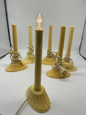 Vintage LOT OF 6 Electric Candolier Candle Christmas Window Lights Tested • $16.50